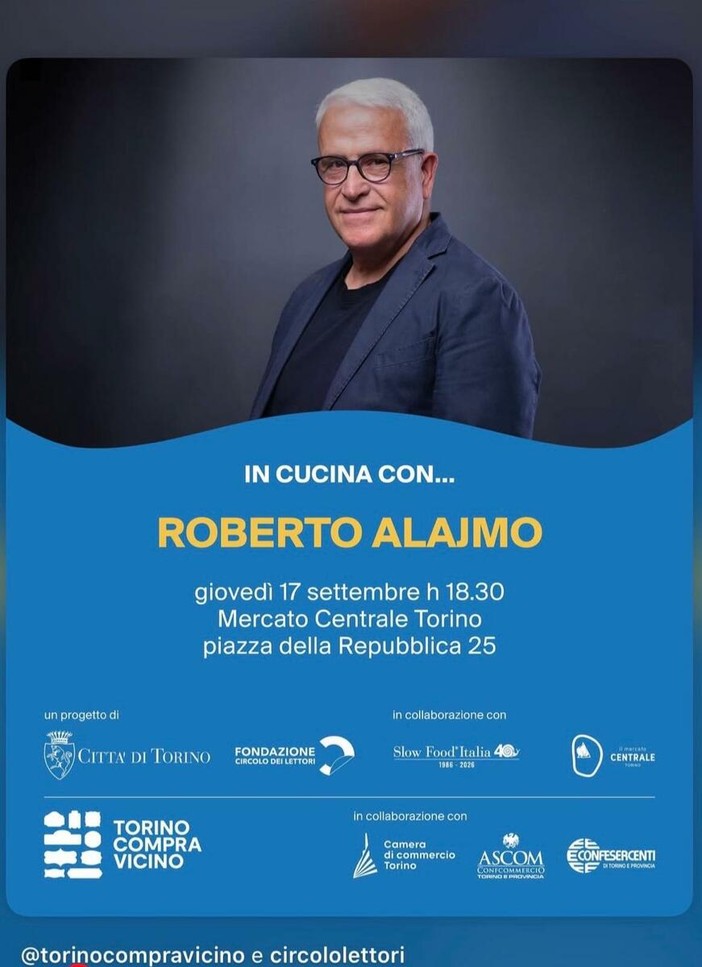 Cultura ed enogastronomia: a Torino parte il progetto "In cucina con..." Cultura ed enogastronomia: a Torino parte il progetto "In cucina con..."