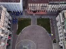 Una veduta aerea di piazza Carlo Alberto