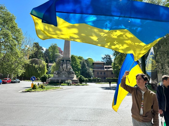 In Piazza Carignano il presidio in favore del popolo ucraino