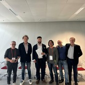 I sindacati e l'assessore Riboldi dopo la firma dell'accordo