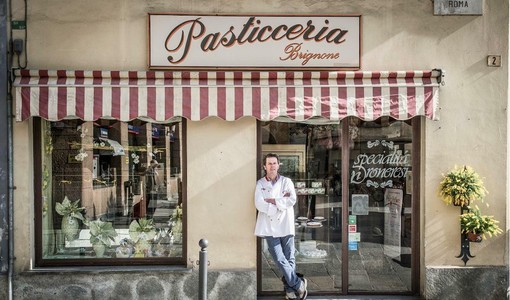 La pasticceria Brignone a Dronero: in foto Giorgio Brignone