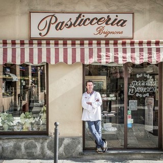 La pasticceria Brignone a Dronero: in foto Giorgio Brignone