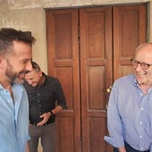Alex Del Piero con il sindaco Giorgio Albertino