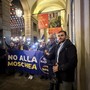 Flash mob di Futuro Nazionale in piazza Palazzo di Città contro la moschea alle ex Fonderie Nebiolo Flash mob di Futuro Nazionale in piazza Palazzo di Città contro la moschea alle ex Fonderie Nebiolo