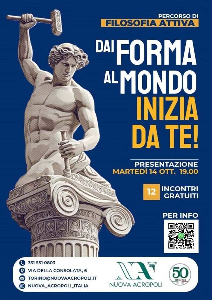 Associazione Nuova Acropoli Torino: ecco il &quot;PERcorso di filosofia attiva&quot;