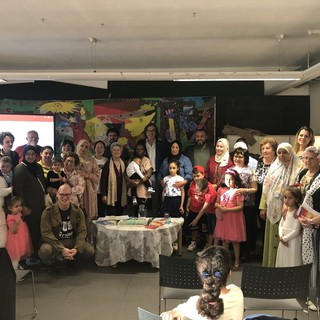 Una immagine della inaugurazione della Festa del Libro di Nichelino