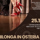 “Milonga in Osteria”: musica dal vivo e tango all’Osteria Rabezzana