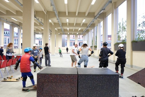 Nella piazza coperta Cumiana 15, lezioni e uso dello skatepark gratuito