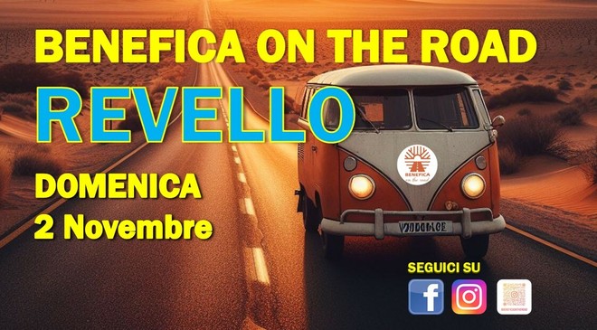 Revello: domenica 2 novembre arriva “Benefica On The Road”! Revello: domenica 2 novembre arriva “Benefica On The Road”!