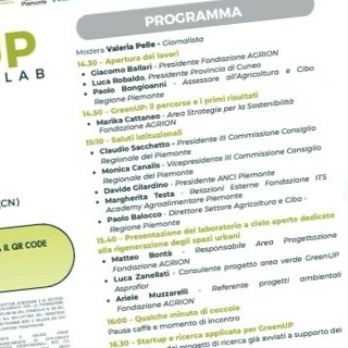 Giovedì 15 ottobre 2026 Fondazione Agrion presenta "GreenUP Innovation Lab" Giovedì 15 ottobre 2026 Fondazione Agrion presenta "GreenUP Innovation Lab"