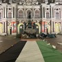Gli attivisti presenti in piazza Carlo Alberto