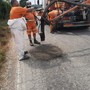 Lavori in corso a Santena per la risistemazione del manto stradale