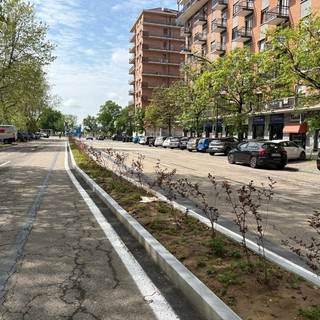 La nuova aiuola spartitraffico