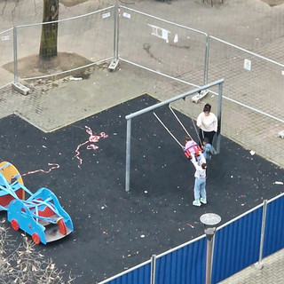 L'area giochi di piazza Mattirolo