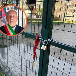 L'area cani di via Pinchia (nella foto il consigliere Angelino)