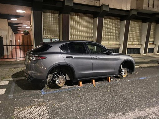 L'Alfa Romeo privata delle gomme