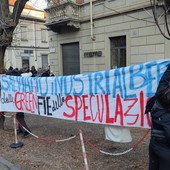 protesta per alberi corso Belgio