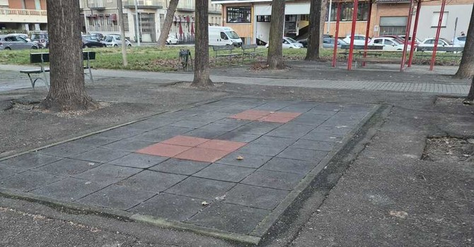 L'area gioco di piazzale Rostagno L'area gioco di piazzale Rostagno