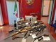Le armi sequestrate dalla Polizia