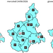Allerta gialla sul Piemonte: domani previsti temporali anche di forte intensità Allerta gialla sul Piemonte: domani previsti temporali anche di forte intensità