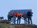 Da sinistra Domenico Rolando, Claude Roux, Marco Rivoira, Elise Monnet e Gianni Rivoira vicini alla nuova Big Bench