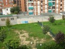 L'area cani delle polemiche in via Pinchia