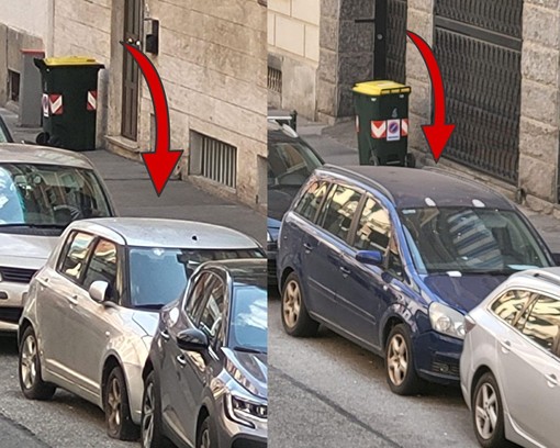 Le due auto dormitorio in via Ozegna