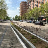 La nuova aiuola spartitraffico