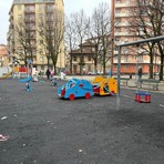 L'area giochi di piazza Mattirolo verso la conclusione dei lavori