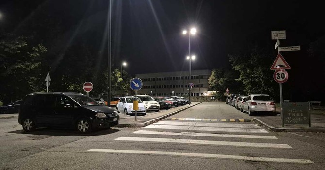 Via Coggiola in notturna Via Coggiola in notturna