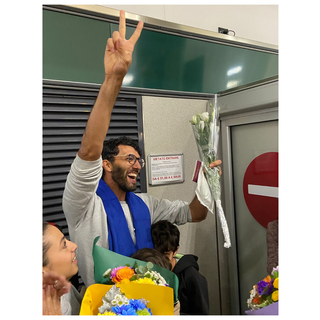 Ab Amajou all'arrivo a Malpensa