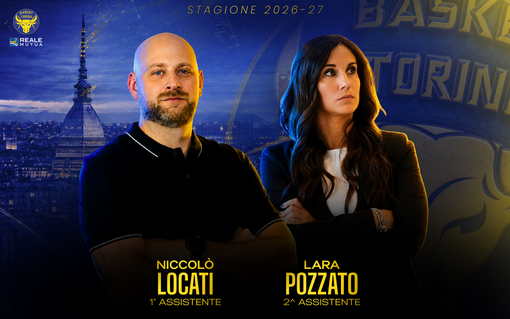 Basket Torino, Niccolò Locati e Lara Pozzato nello staff tecnico di coach Moretti