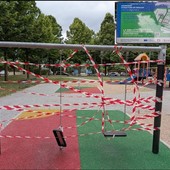 Vandali nella nuova area gioco Vandali nella nuova area gioco