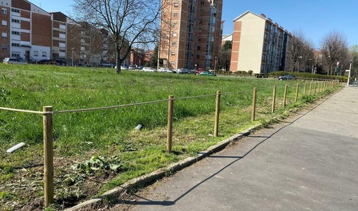 L'area recintata di corso Ferrara