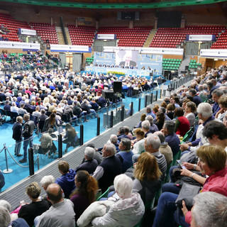 L'assemblea dei soci al Palazzetto dello Sport di Cuneo