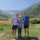 Renata Lininger mentre si preparava per la Tre Rifugi