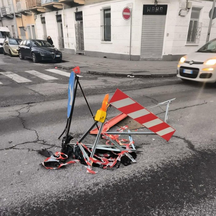 La maxi buca di via Palestrina