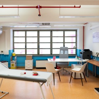 Le strutture mediche all'interno della Carluccio e della Primo Levi (crediti foto Francesca Cirilli)