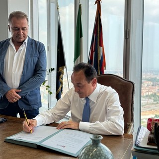L'assessore Bongioanni e il governatore Cirio