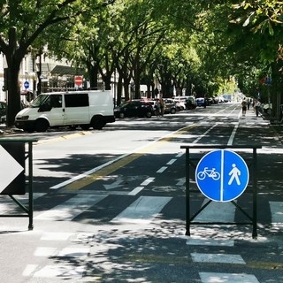 Pedoni e ciclisti più protetti, lavori (anche) in corso Marconi