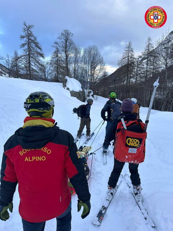 L'intervento di soccorso a Balme