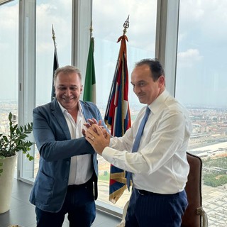 Bongioanni e Cirio al grattacielo della Regione Bongioanni e Cirio al grattacielo della Regione