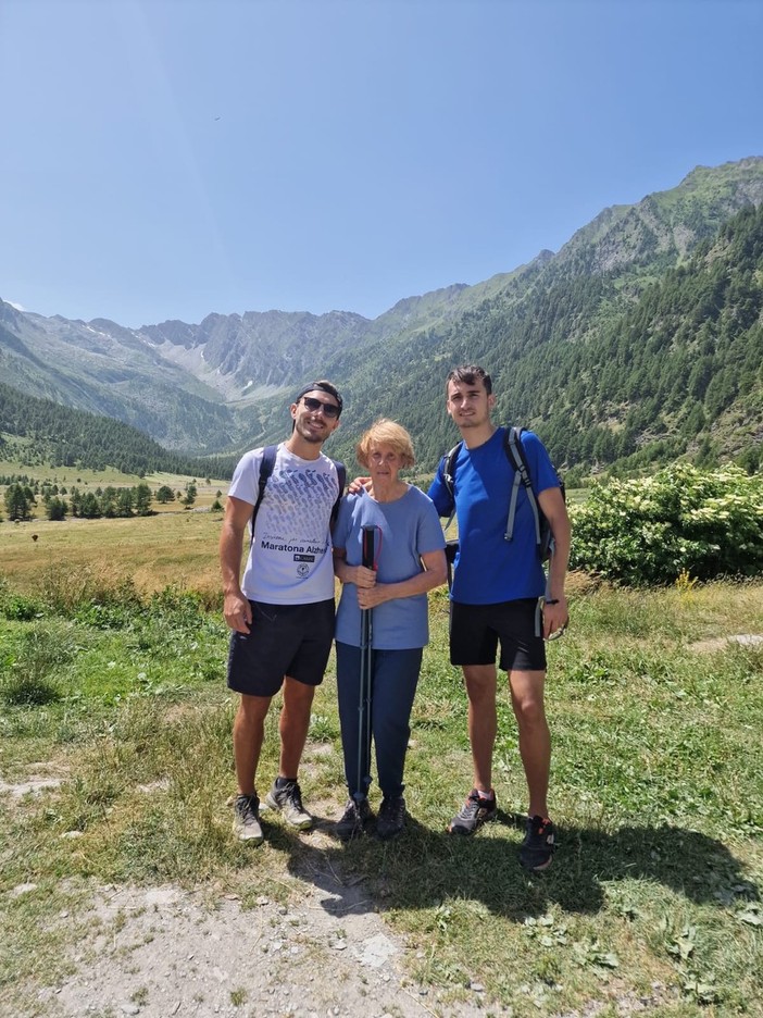 Renata Lininger mentre si preparava per la Tre Rifugi