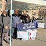Il banchetto di Fdi in piazza Bengasi