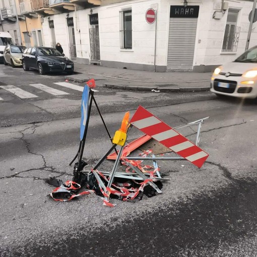La maxi buca di via Palestrina