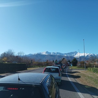 La coda sulla Sp161 La coda sulla Sp161