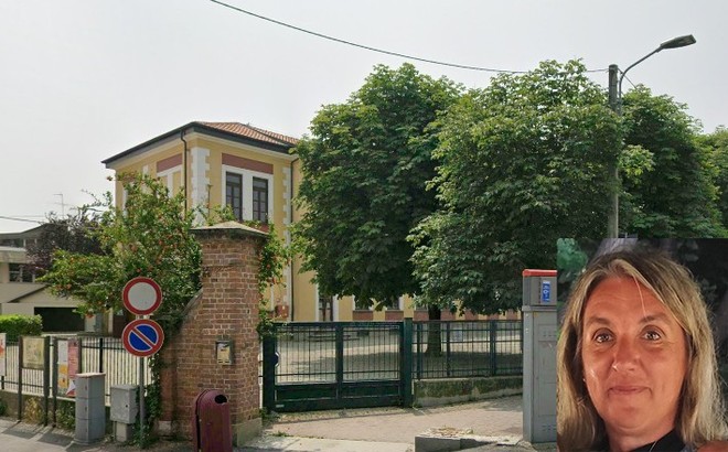 Le elementari di Bricherasio con la nuova dirigente nel riquadro Le elementari di Bricherasio con la nuova dirigente nel riquadro