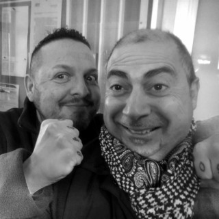 Bruno Martelli con l'amico Antonio Cuzzilla