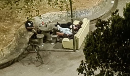 Allarme bivacco al giardino Venchi Unica