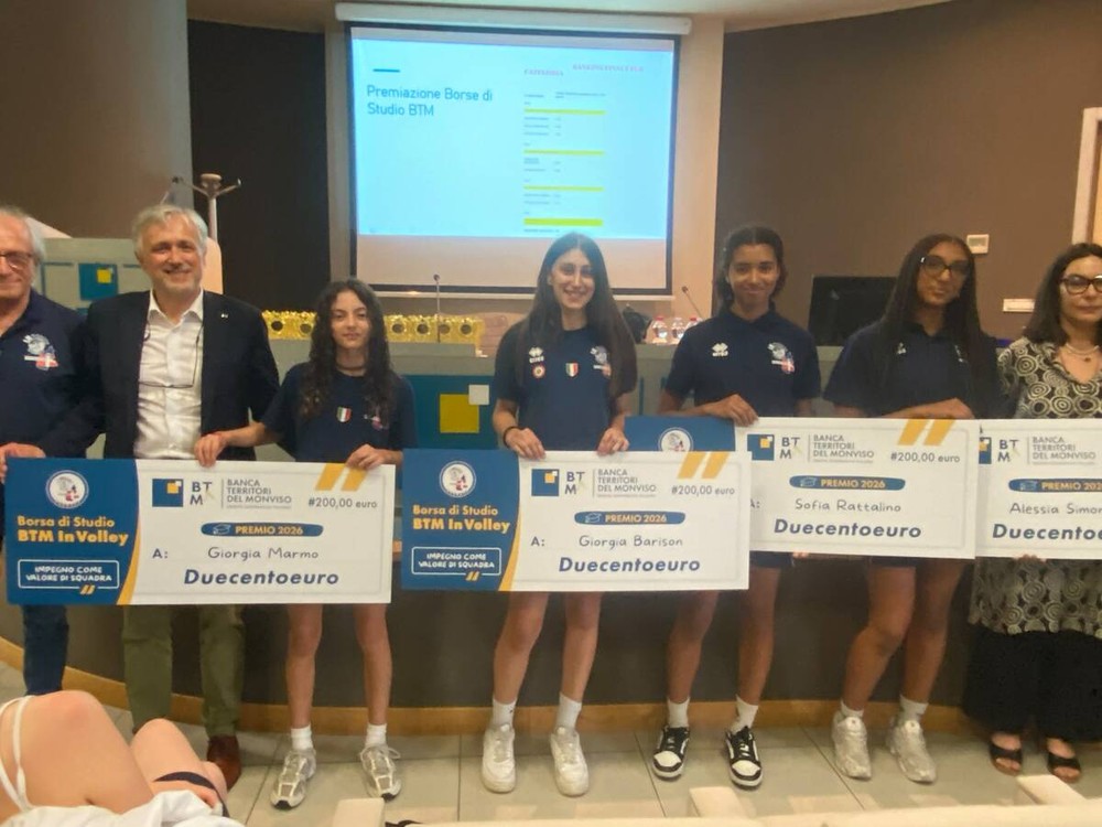 BTM e In Volley Piemonte: quattro borse di studio per le giovani atlete